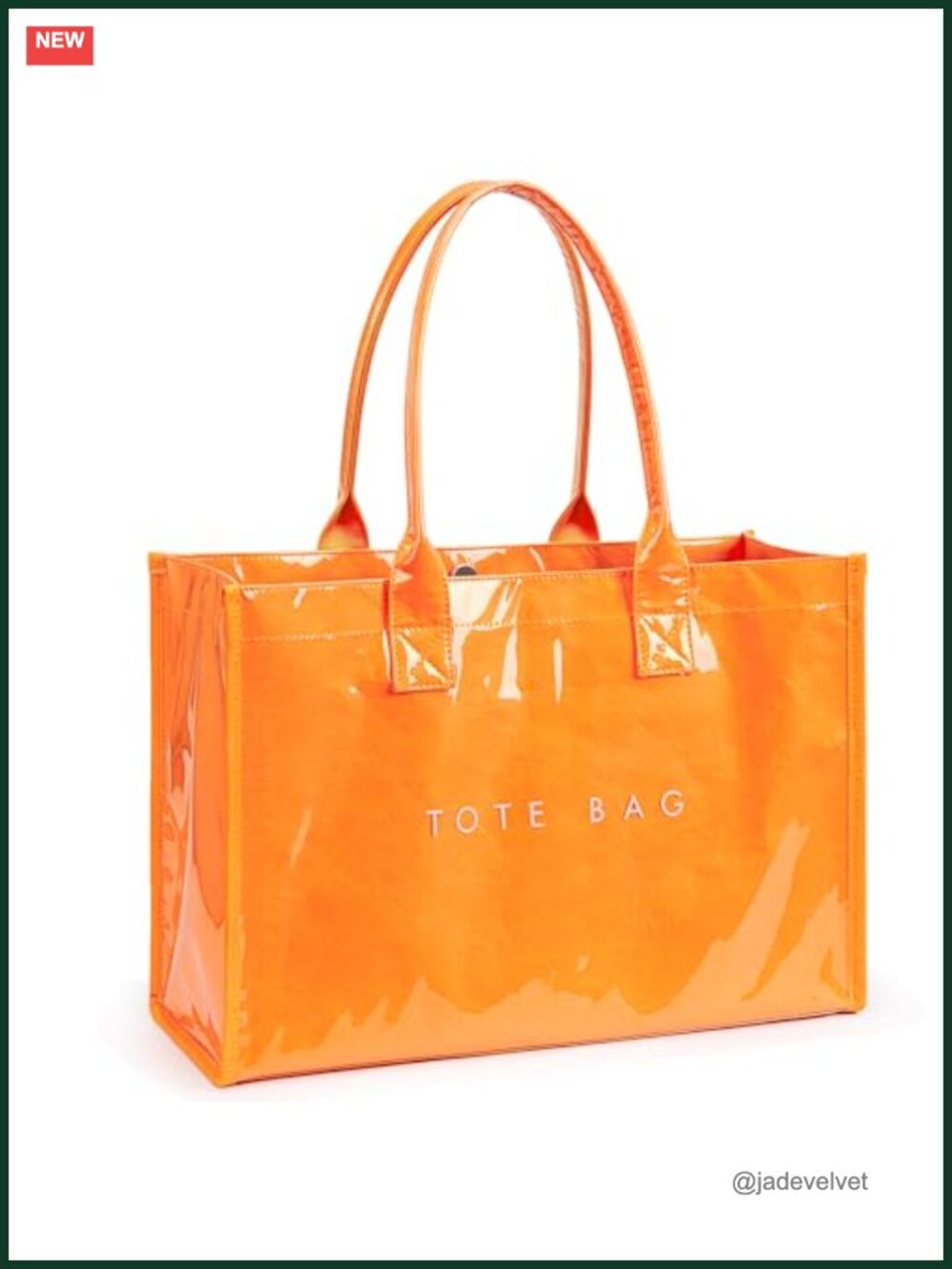 PVC Tote Bag Women's Kraft Paper Work Handbags with Top Handle